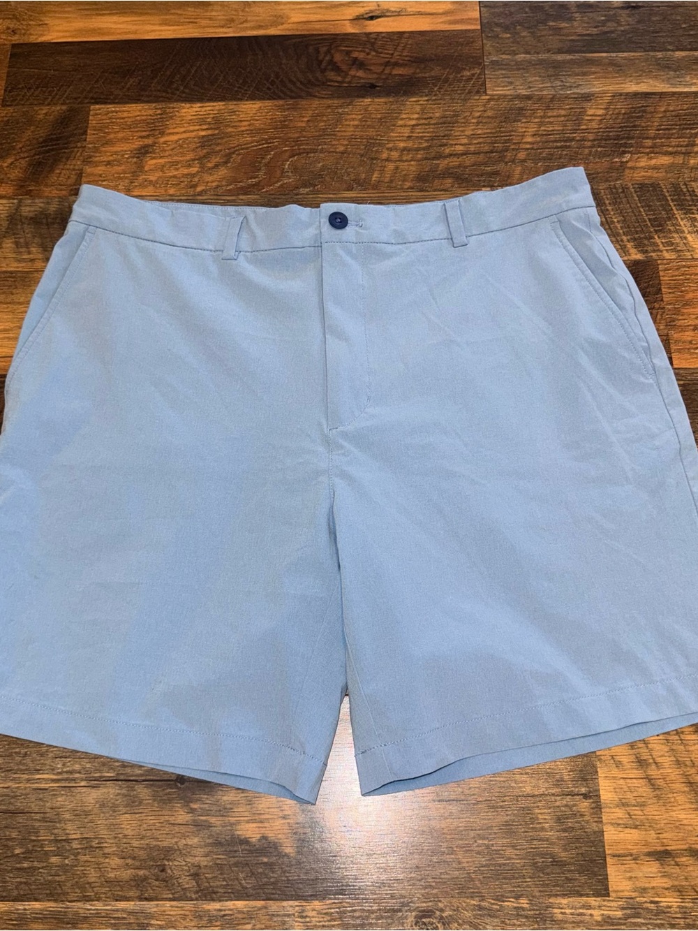 Vineyard Vines Light Blue Flat Front Men's Performance Shorts